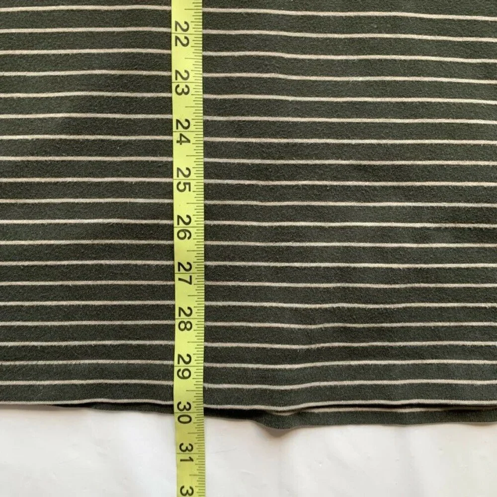 Polo Ralph Lauren Polo Shirt Striped Long Sleeve Cotton‎ Pony Green Thick XL